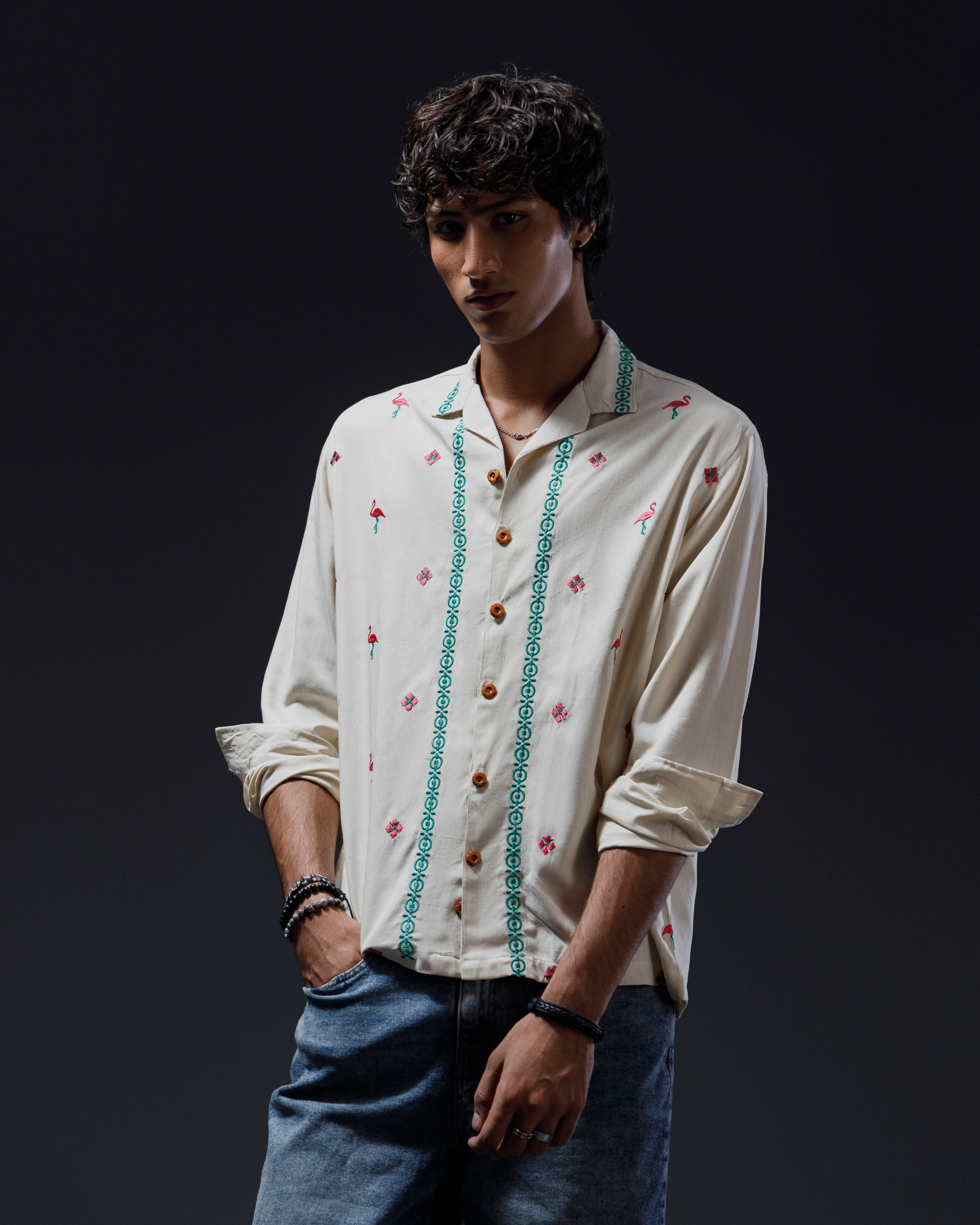 گُلابي پَنك | Embroidery Cuban